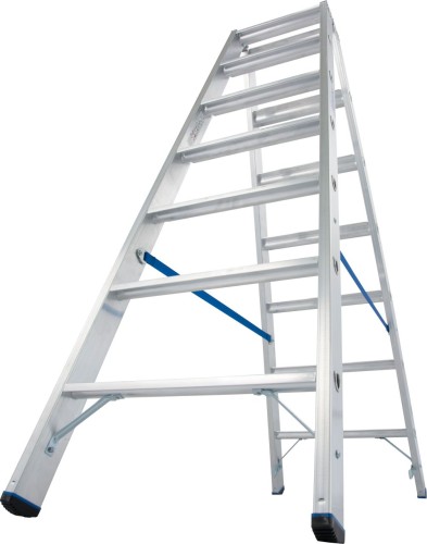 Стремянка алюминиевая KRAUSE STABILO  7 ступеней двухсторонняя 124753 - изображение 2