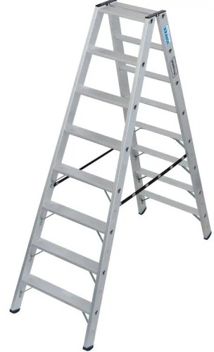Стремянка алюминиевая KRAUSE STABILO 8 ступеней, 225 кг, двухсторонняя 135155