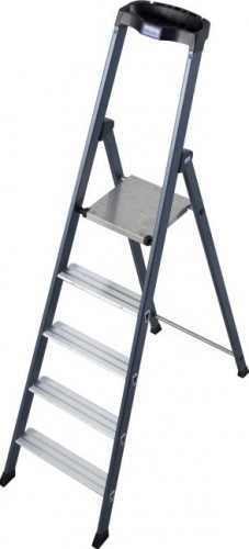 Стремянка алюминиевая KRAUSE MONTO SEPRO 5 ступеней анодированная 124197