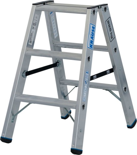 Стремянка алюминиевая KRAUSE STABILO 3 ступени, 225 кг, двухсторонняя 135100 - изображение 2