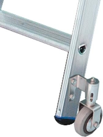 Стремянка алюминиевая KRAUSE STABILO  3 ступени передвижная, двухсторонняя 124814 - изображение 2