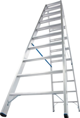 Стремянка алюминиевая KRAUSE STABILO 10 ступеней двухсторонняя 124777 - изображение 2