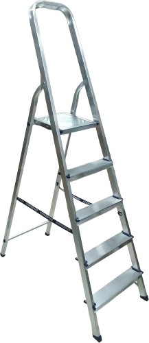 Стремянка алюминиевая КУВАЛДА.РУ AKV5 5 ступеней