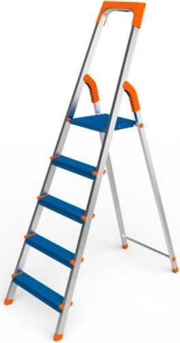 Стремянка алюминиевая Sarayli Color 5 ступеней 2305