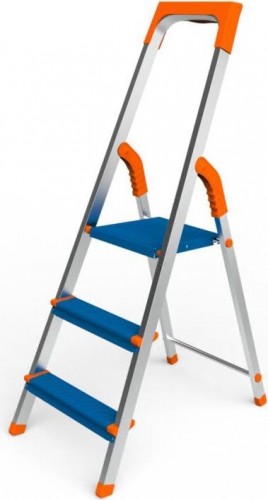 Стремянка алюминиевая Sarayli Color 3 ступени 2303