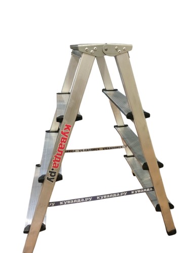 Стремянка алюминиевая Sarayli 4 ступени двухсторонняя 3104