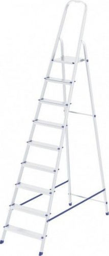 Стремянка алюминиевая СИБРТЕХ 9 ступеней 97719