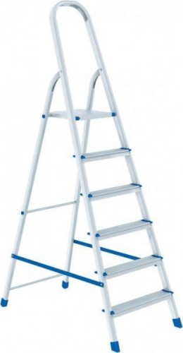 Стремянка алюминиевая СИБРТЕХ 6 ступеней 97716