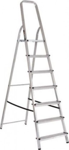 Стремянка алюминиевая ВИХРЬ СА 1х7 73/5/1/5