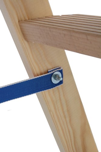 Стремянка деревянная KRAUSE 5 ступеней/перекладин, двухсторонняя 818324 - изображение 4