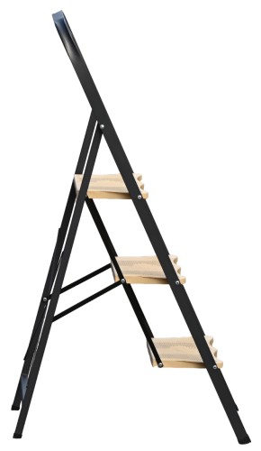 Стремянка стальная АЛЮМЕТ МКP 803 3 ступени, широкие пластиковые ступени МК803P - изображение 3