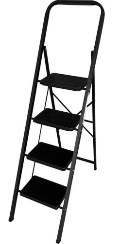 Стремянка стальная АЛЮМЕТ МК 804С 4 ступени 300х200 мм с противоскользящими накладками МК804С