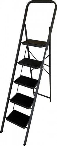 Стремянка стальная АЛЮМЕТ МК 805С 5 ступеней 300х200 мм с противоскользящими накладками МК 805С