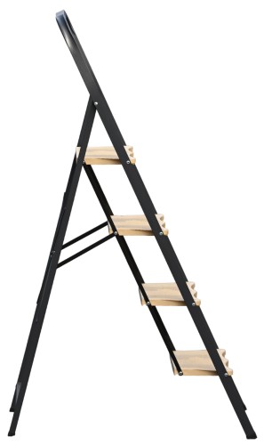 Стремянка стальная АЛЮМЕТ МКP 804 4 ступени, широкие пластиковые ступени МК804P - изображение 4