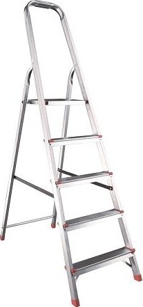 Стремянка стальная АЛЮМЕТ ZZ 405 оцинк 5-ти ст. оцинк ступень ZZ405.00.000