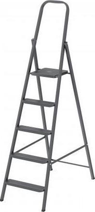 Стремянка стальная СИБРТЕХ 5, ступеней, компактная 97945