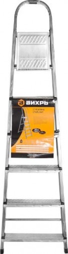 Стремянка стальная ВИХРЬ СС 1х6 73/5/1/10 - изображение 2