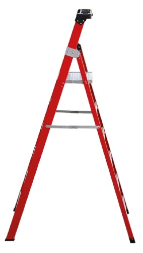 Стремянка стеклопластиковая АЛЮМЕТ FGP 206 6 ступеней, с органайзером FGP206 - изображение 3