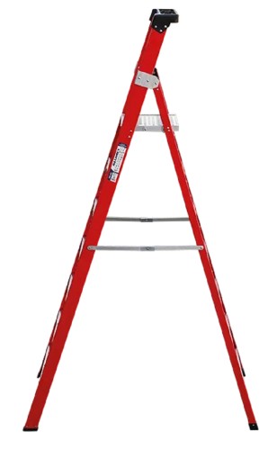 Стремянка стеклопластиковая АЛЮМЕТ FGP 207 7 ступеней, с органайзером FGP207 - изображение 3