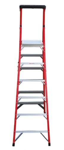 Стремянка стеклопластиковая АЛЮМЕТ FGP 206 6 ступеней, с органайзером FGP206 - изображение 4