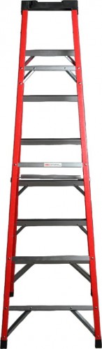 Стремянка стеклопластиковая АЛЮМЕТ SF 1006 6 ступеней, с органайзером SF1006 - изображение 2