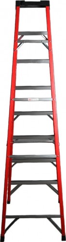 Стремянка стеклопластиковая АЛЮМЕТ SF 1007 7 ступеней, с органайзером SF1007 - изображение 2