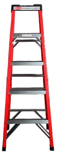 Стремянка стеклопластиковая АЛЮМЕТ SF 1004 4 ступени, с органайзером SF1004 - изображение 5