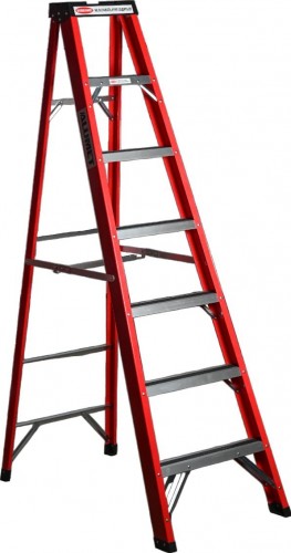 Стремянка стеклопластиковая АЛЮМЕТ SF 1006 6 ступеней, с органайзером SF1006 - изображение 5