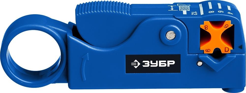 Стриппер для коаксиальных кабелей ЗУБР COAX-3 rg58/rg59/rg6, проф 22657