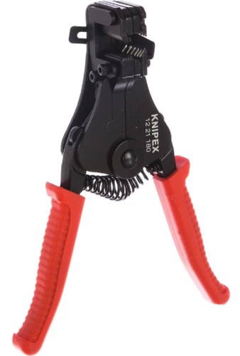 Стриппер KNIPEX KN-1221180SB со сменными фасонными ножами, 0.5-0.75/1/1.5/2.5/4