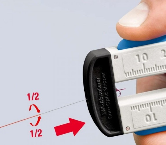 Стриппер KNIPEX KN-1285110SB для удаления первичной оболочки оптоволокна ø 0.12 - изображение 5