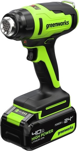 Строительный фен аккумуляторный  GREENWORKS G24HG 24V, АКБ 4Ач и ЗУ 3400207CUB