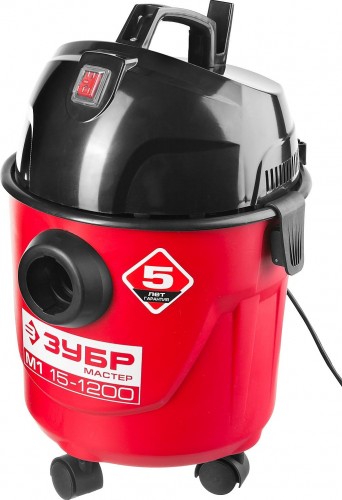 Строительный пылесос ЗУБР ПУ-15-1200 М1 - изображение 2