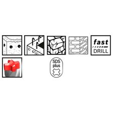 Бур крестовой STRONG SDS+ 8х600 квадро стс-040 - изображение 10