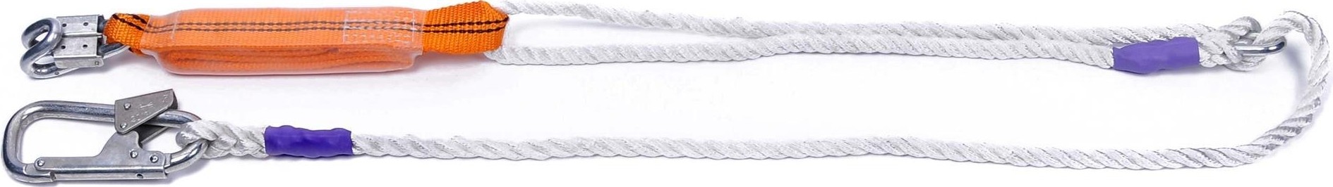 Строп Ва МОЛОТ из полиамидного каната L - 2  м, регулируемый с амортизатором с карабинами К1 и Кбс стропва