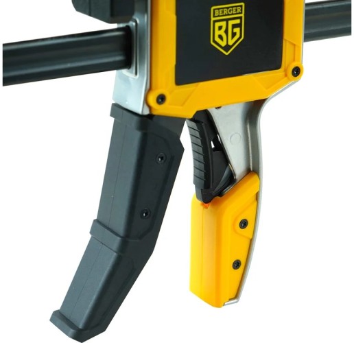 Струбцина быстрозажимная BERGER BG1925 алюминиевая (сжим/разжим) 95*450мм, зажим до 350 к - изображение 3