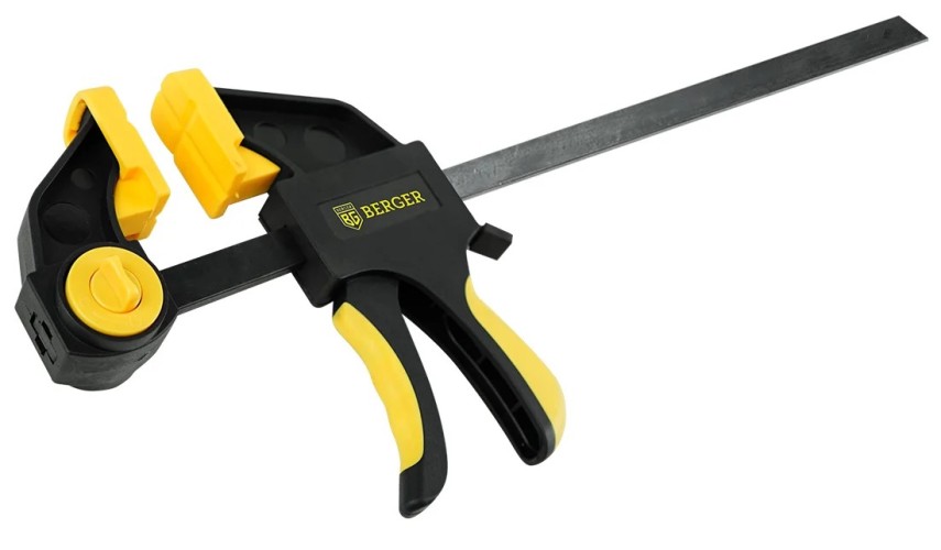 Струбцина быстрозажимная BERGER BG1931 (сжим/разжим) 70*450мм, зажим до 60кг