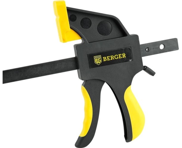 Струбцина быстрозажимная BERGER BG1931 (сжим/разжим) 70*450мм, зажим до 60кг - изображение 4
