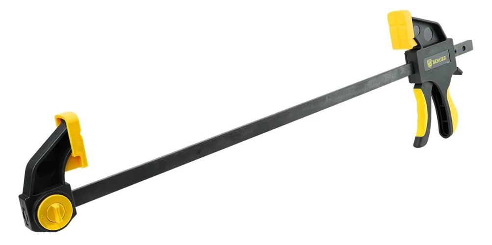 Струбцина быстрозажимная BERGER BG1931 (сжим/разжим) 70*450мм, зажим до 60кг - изображение 2