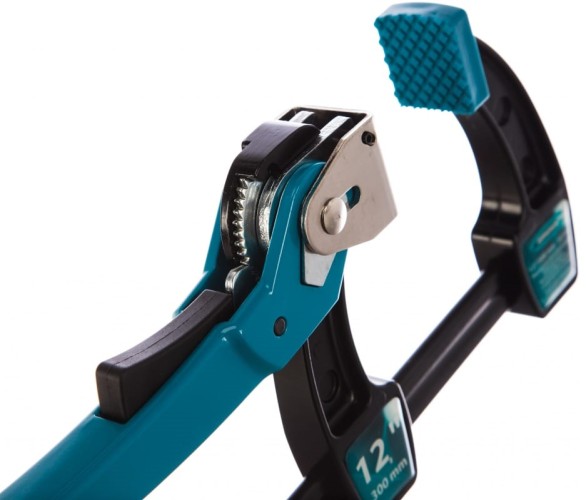 Струбцина быстрозажимная GROSS 20721 реечная, рычажный храповый механизм,12"/ 300 мм - изображение 3