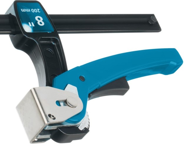 Струбцина быстрозажимная GROSS 20719 реечная, рычажный храповый механизм, 8"/200 мм - изображение 2