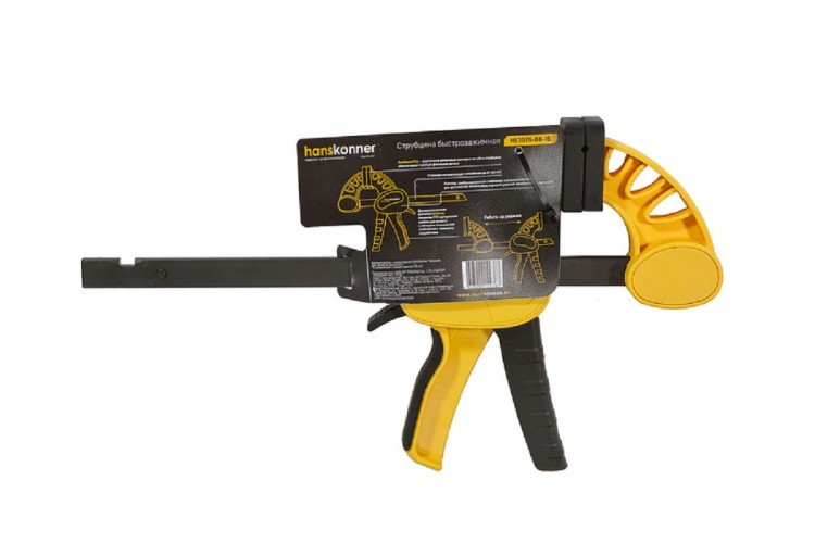 Струбцина быстрозажимная HANSKONNER HK1078-08-15 150мм - изображение 3