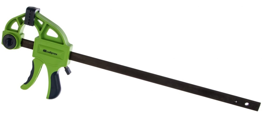 Струбцина быстрозажимная СИБРТЕХ 300х70х540 мм пластиковый корпус, фиксатор, двух-ная рукоятка 20565