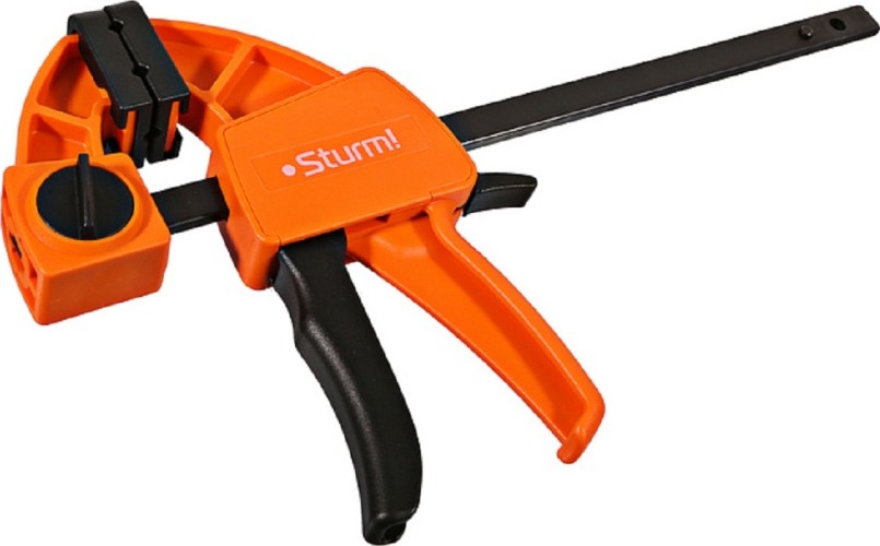 Струбцина быстрозажимная Sturm 1078-08-15 сжим-разжим, 150мм, 70-100кгс