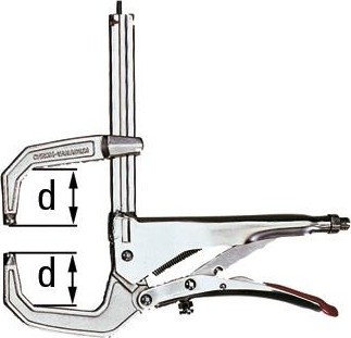 Струбцина C-образная с захватом BESSEY GRZC 110 х 80 мм BE-GRZC