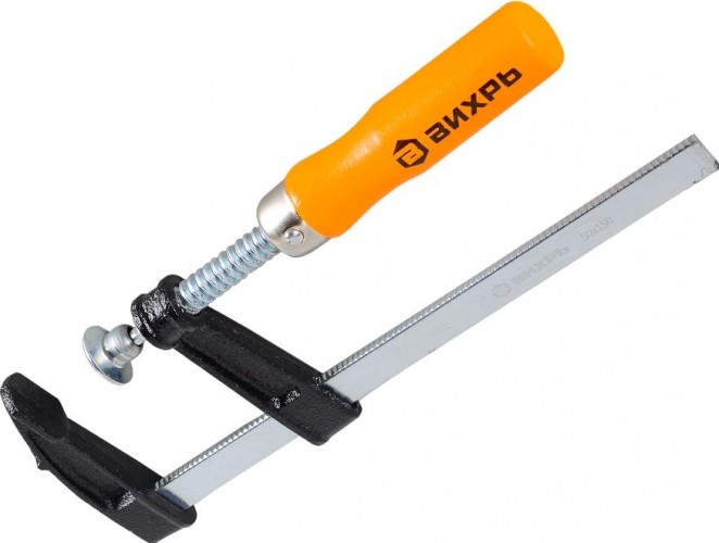 Струбцина F-образная ВИХРЬ 150х50 мм 73/9/5/1