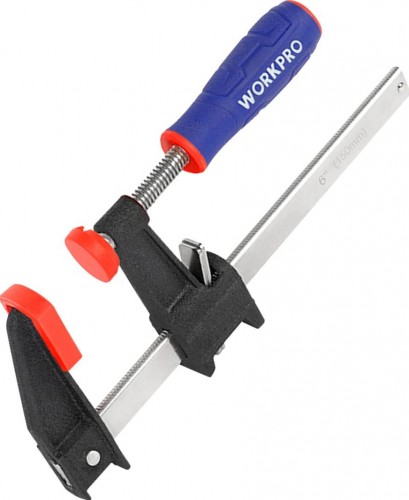 Струбцина F-образная WORKPRO WP232032 450мм быстросъемная для высоких нагрузок - изображение 2