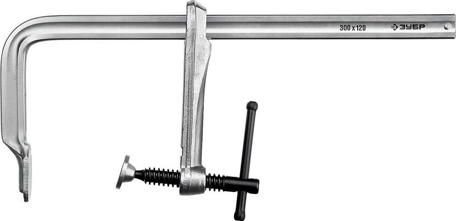 Струбцина F-образная ЗУБР ПРОФЕССИОНАЛ кс-300/120 тип f 300/120 мм, 32157-120-300 - изображение 2