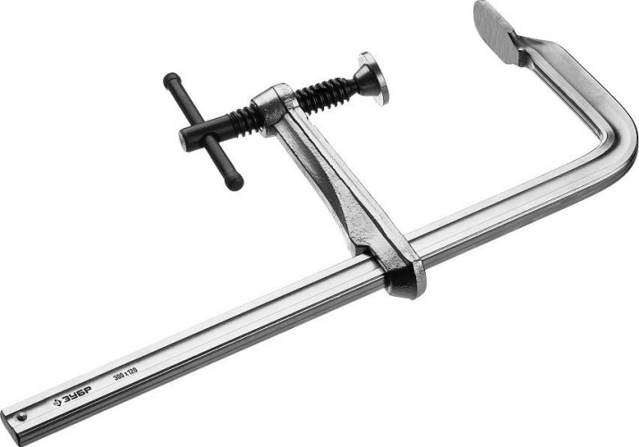 Струбцина F-образная ЗУБР ПРОФЕССИОНАЛ кс-300/120 тип f 300/120 мм, 32157-120-300 - изображение 5
