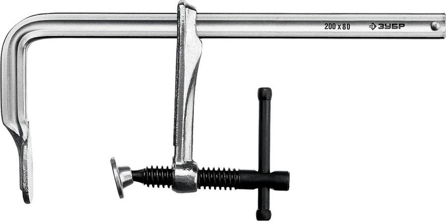 Струбцина F-образная ЗУБР ПРОФЕССИОНАЛ кс-200/80 тип f 200/80 мм, 32157-080-200